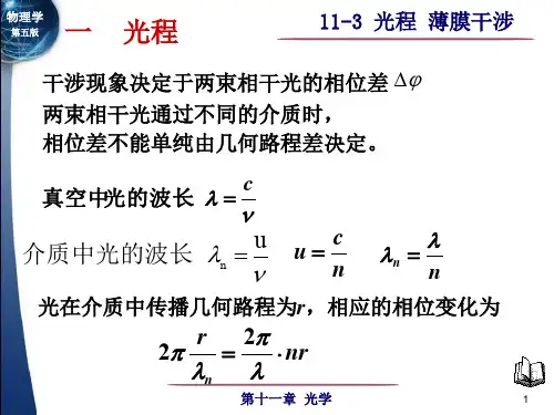 光程 薄膜干涉