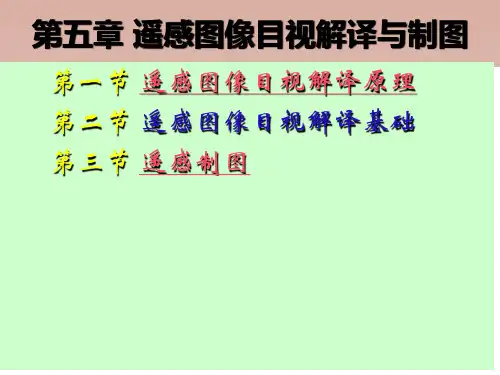 精选遥感图像目视解译与制图培训课件