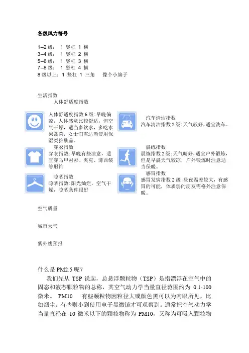 各级风力符号