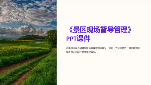 《景区现场督导管理》课件