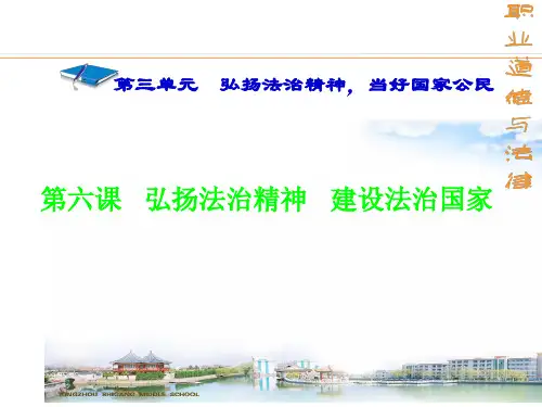 6弘扬法治精神 建设法治国家PPT课件
