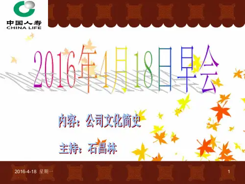 中国人寿文化简史