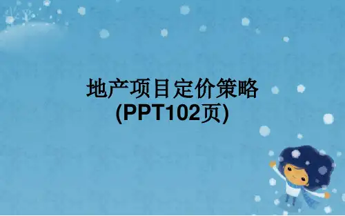 地产项目定价策略(PPT102页)