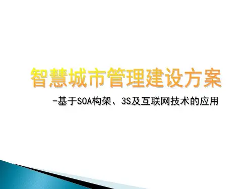 智慧城市管理项目解决方案