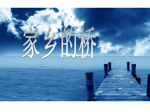 桂美版美术四年级上册《家乡的桥》课件