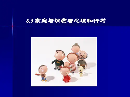 家庭与消费者心理和行为 PPT课件