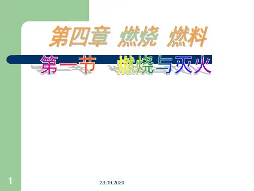 燃烧与灭火(第一课时)PPT课件