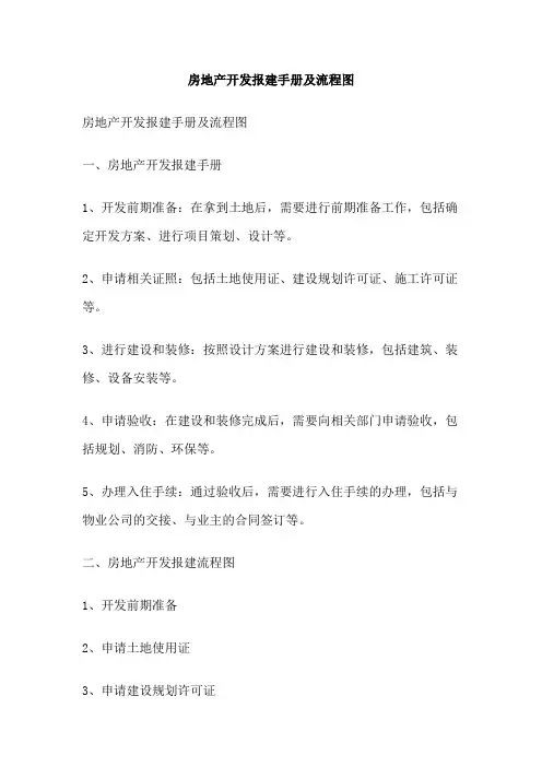 房地产开发报建手册及流程图