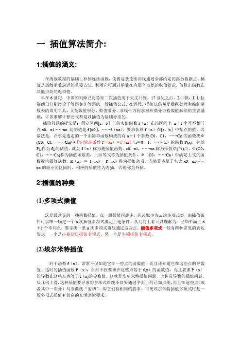 插值算法