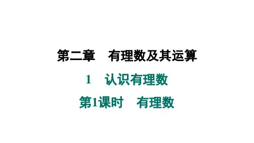 1 认识有理数(第1课时有理数)