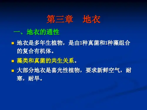 植物学第三章地衣