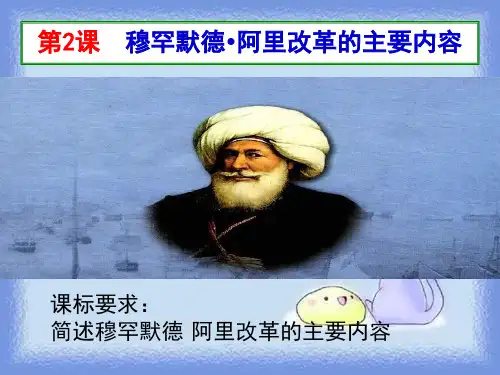 人教版历史选修1《穆罕默德阿里改革的主要内容》ppt