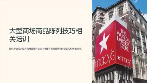 大型商场商品陈列技巧相关培训