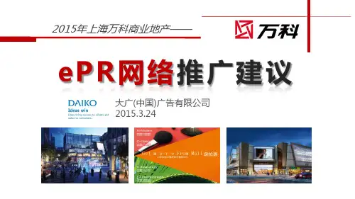 2015万科地产ePR推广方案