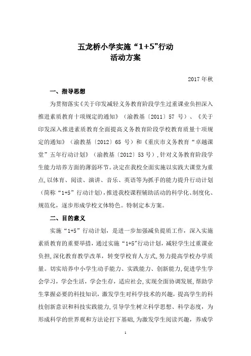 1+5活动方案