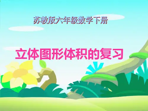 六年级数学下册课件立体图形的表面积和体积苏教版6(共74张PPT)