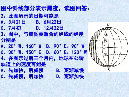 人教版高中地理必修一《第一章：地球自转的地理意义-时差时差》课件(共11张PPT)