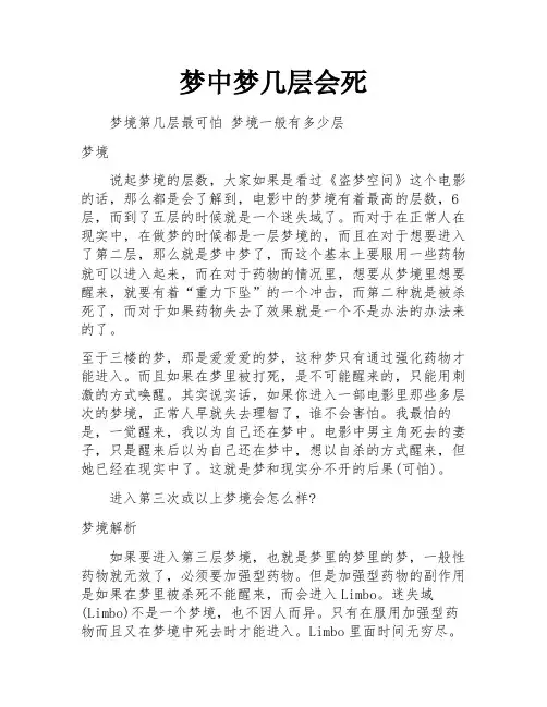 梦中梦几层会死
