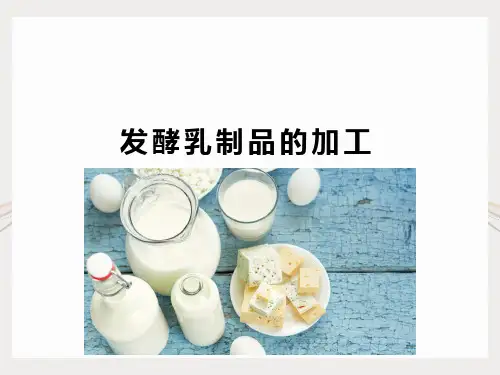 发酵乳制品的加工