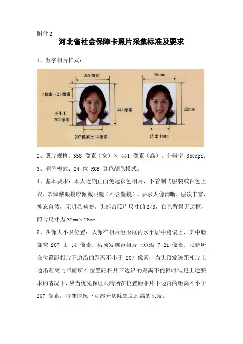 社保卡照片要求