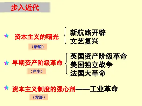 英美法资产阶级革命专题复习课