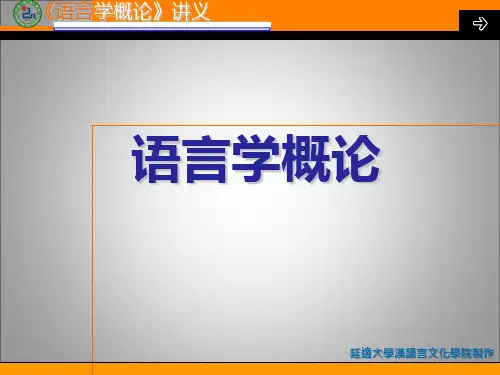 语言学概论(第八章)