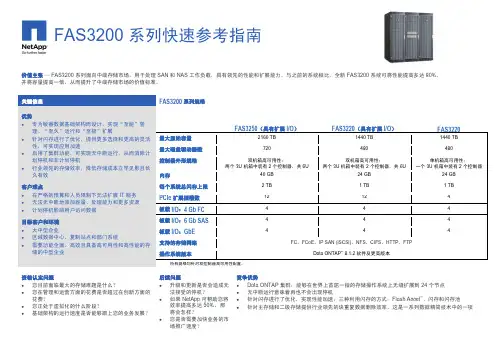NetApp FAS3200存储快速参考指南