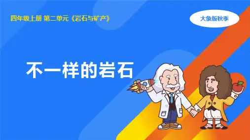 2024年大象版四年级科学上册 2.2不一样的岩石(课件) 