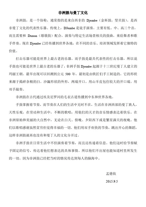 9.5  大孟-- 西非音乐曼丁文化