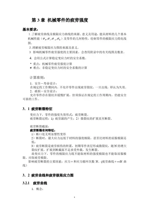 机械零件的疲劳强度