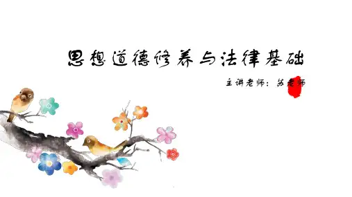 思想道德修养与法律基础PPT第一节