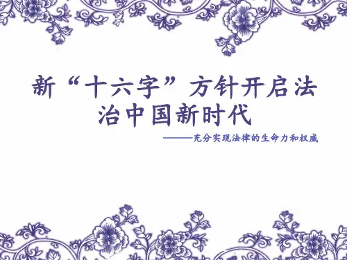 新十六字方针