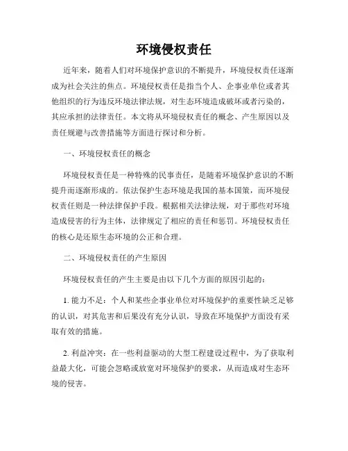 环境侵权责任