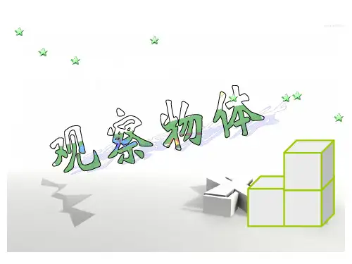 从不同角度观察物体PPT课件