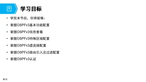 IPv6技术课件：OSPFv3基本配置
