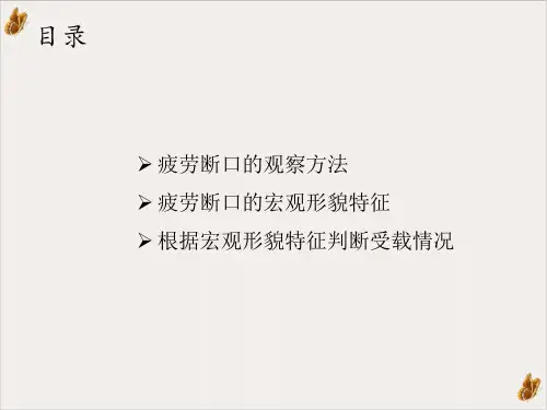疲劳断口的宏观形貌特征PPT课件(模板)