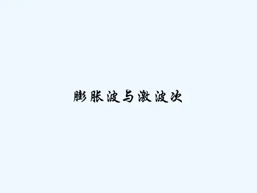 膨胀波与激波次 PPT