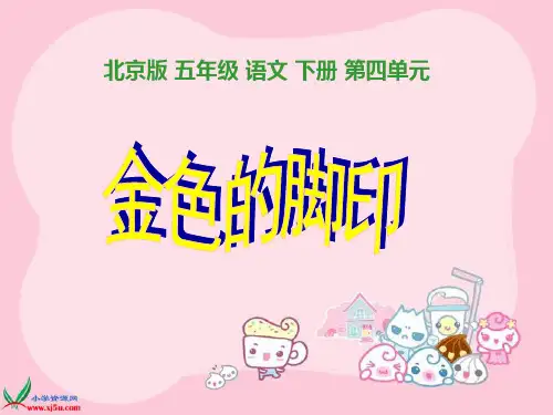 北京版语文五年级下册《金色的脚印》PPT课件