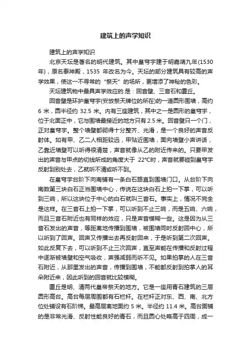 建筑上的声学知识