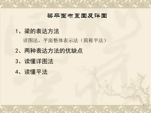 梁平面布置图及详图ppt课件