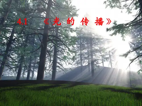 41《光的传播》精品PPT课件