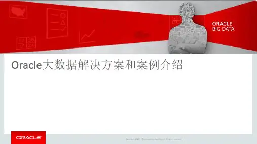 Oracle大数据解决方案和案例介绍