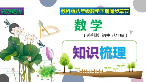 2021-2022学年苏科版八年级数学下册第12章 二次根式(章末整理与复习课件)