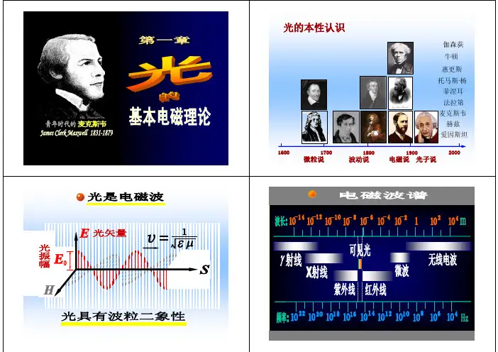 光的电磁理论_电子科大物理光学PPT