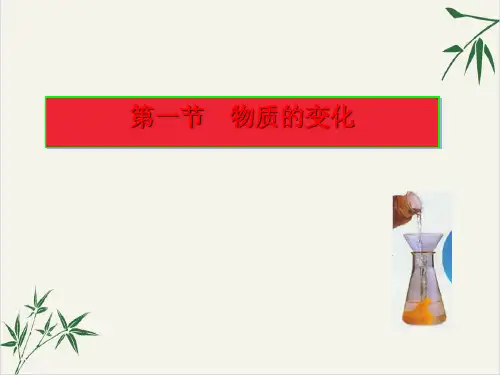 九年级上科学_物质的变化_演示课件浙教版