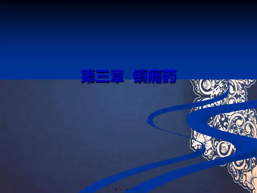 第三章镇痛药