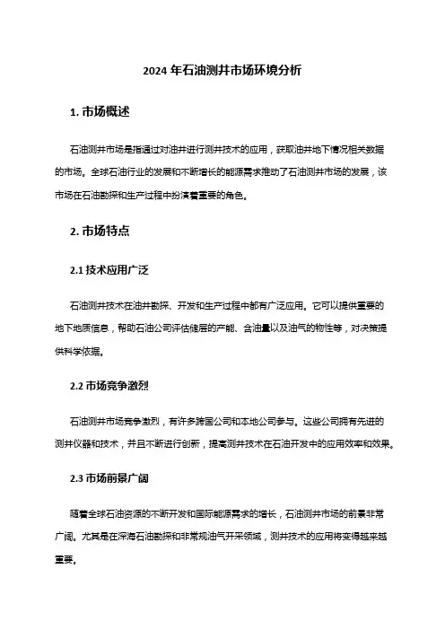 2024年石油测井市场环境分析