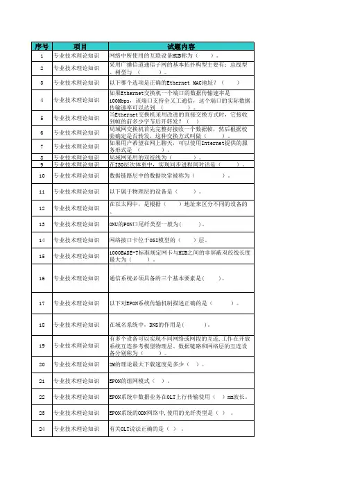 家客代维技能认证题库(701题)