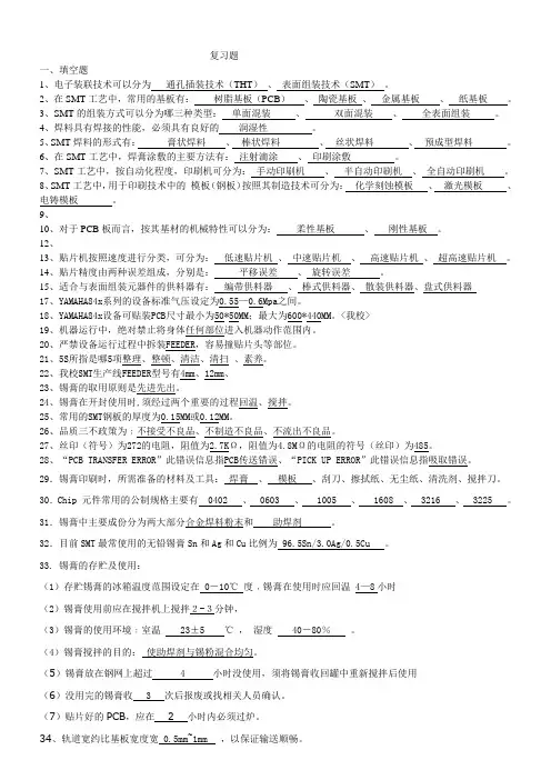SMT复习题1