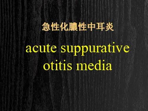 急慢性化脓性中耳炎及并发症 PPT-